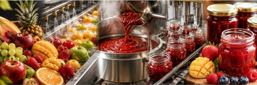 Mixed Fruit Jam Production