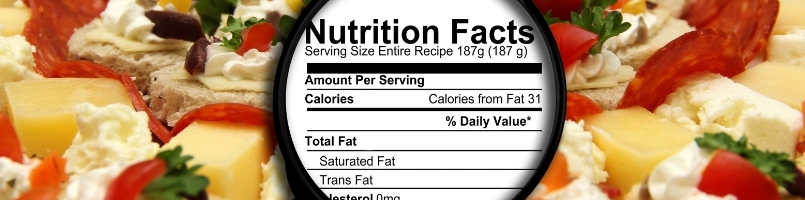 Understanding a nutritional facts label for new product development