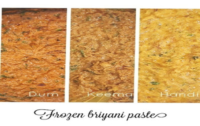Frozen briyani paste