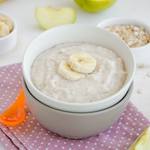 Creamy banana porridge