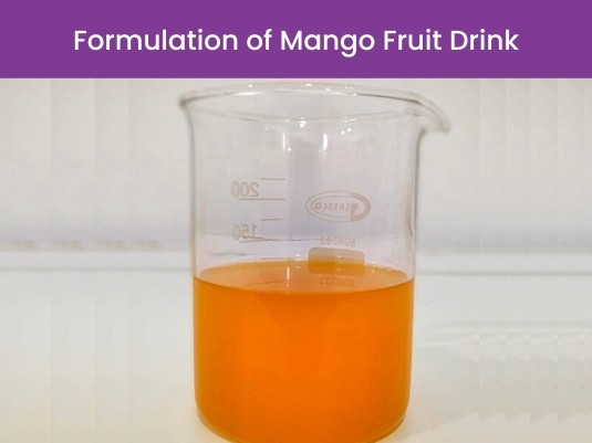 Formulation of Mango juice