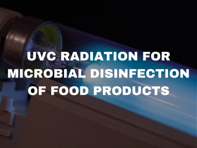 UVC radiation for microbial disinfection of food products