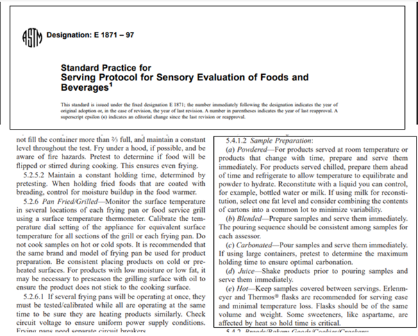 Sensory acceptability study-2