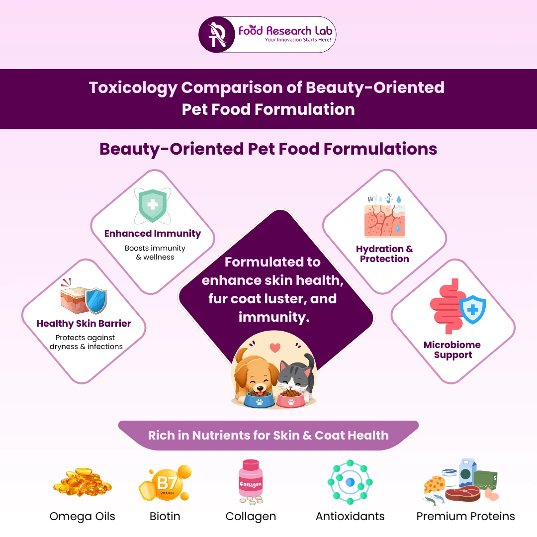 Toxicology Comparison of Beauty Pet Food Formulations